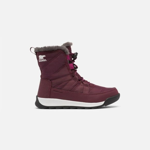 Sorel Kids Whitney II Short Lace Boots in Epic Plum - Picture 1 of 4